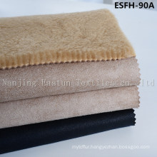 Print and Golden-Plating Suede Bonded Faux Fur Esfh-90A